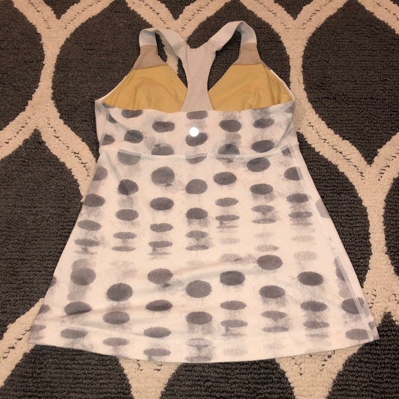 lululemon athletica Tops - Lululemon dotted white tank top